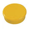 Bi-Office Yellow 10mm Round Magnets Pack 10's - UK BUSINESS SUPPLIES