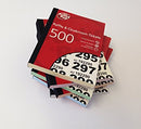 ValueX Cloakroom / Raffle Ticket Numbers 1-500 (Pack 6) RAF500 - UK BUSINESS SUPPLIES