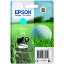 Epson 34 Golfball Cyan Standard Capacity Ink Cartridge 4ml - C13T34624010 - UK BUSINESS SUPPLIES