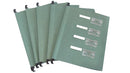 ValueX Foolscap Suspension File Manilla V Base Green (Pack 20) - FP20FS - UK BUSINESS SUPPLIES