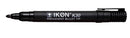 ValueX Permanent Marker Bullet Tip 2mm Line Black (Pack 10) - K30-01 - UK BUSINESS SUPPLIES