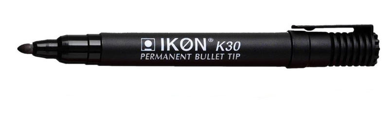 ValueX Permanent Marker Bullet Tip 2mm Line Black (Pack 10) - K30-01 - UK BUSINESS SUPPLIES