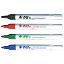 ValueX Whiteboard Marker Bullet Tip 2mm Line Assorted Colours (Pack 4) - 8740wt4 - UK BUSINESS SUPPLIES