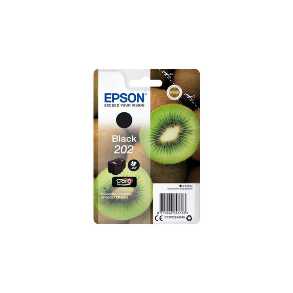 Epson 202 Kiwi Black Standard Capacity Ink Cartridge 7ml - C13T02E14010 - UK BUSINESS SUPPLIES