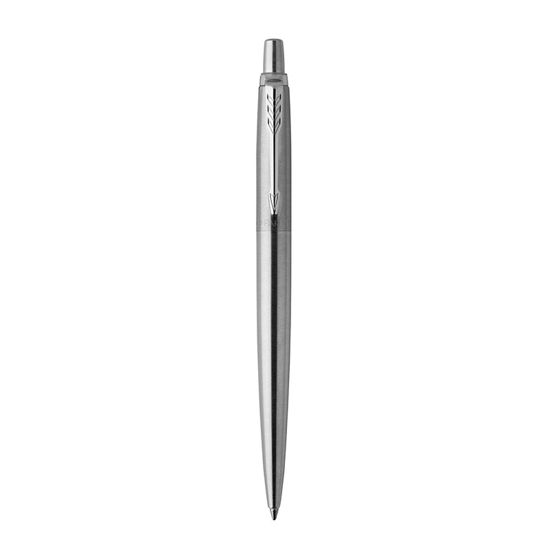 Parker Jotter Ballpoint Pen Stainless Steel/Chrome Barrel Blue Ink - 1953205 - UK BUSINESS SUPPLIES