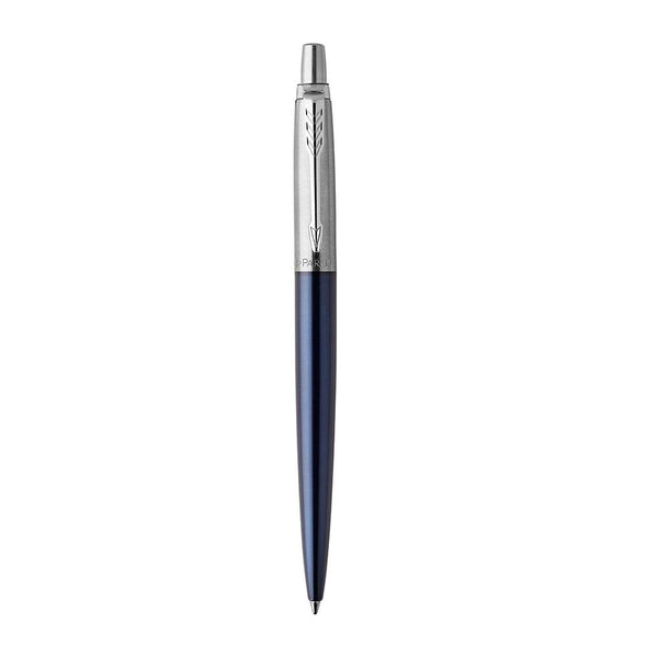Parker Jotter Ballpoint Pen Blue/Chrome Barrel Blue ink - 1953209 - UK BUSINESS SUPPLIES