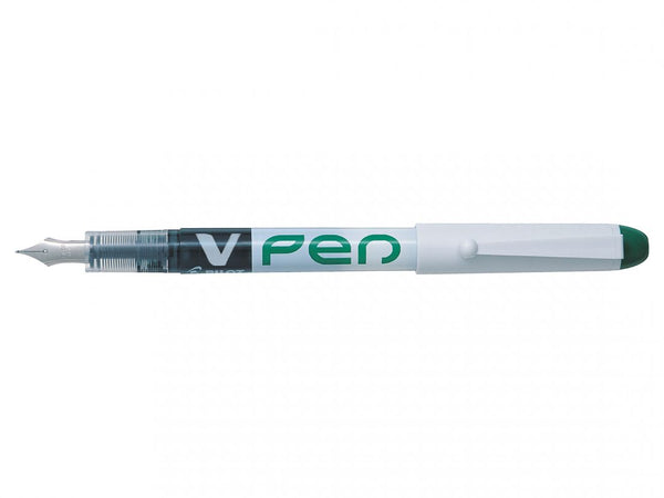 Pilot V-Pen Erasable Disposable Fountain Pen Green (Pack 12) - 4902505326547 - UK BUSINESS SUPPLIES