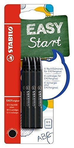 STABILO EASYoriginal RefillsBlack (Pack 6) - B-47709-10 - UK BUSINESS SUPPLIES