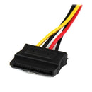 StarTech.com 12in LP4 to 2x Latching SATA Power Y Cab - UK BUSINESS SUPPLIES