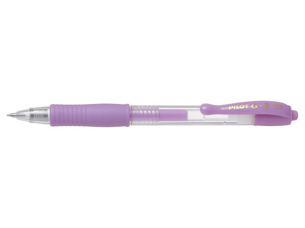 Pilot G-207 Retractable Gel Rollerball Pen 0.7mm Tip 0.39mm Line Pastel Purple (Pack 12) - 47101208 - UK BUSINESS SUPPLIES