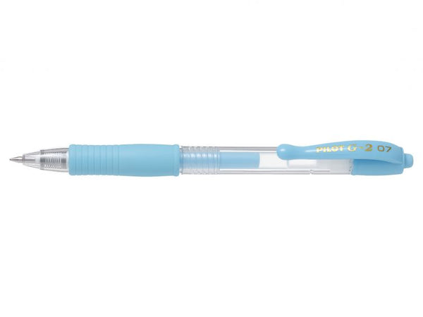Pilot G-207 Retractable Gel Rollerball Pen 0.7mm Tip 0.39mm Line Pastel Blue (Pack 12) - 47101203 - UK BUSINESS SUPPLIES