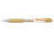 Pilot G-207 Retractable Gel Rollerball Pen 0.7mm Tip 0.39mm Line Metallic Gold (Pack 12) - 49101280 - UK BUSINESS SUPPLIES