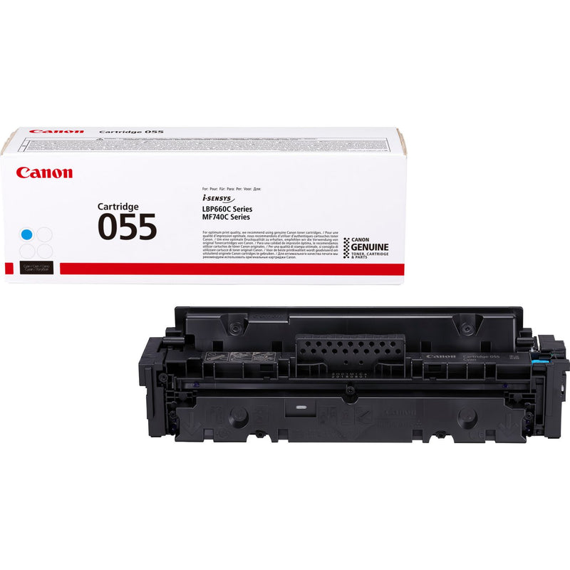 Canon 055C Cyan Standard Capacity Toner Cartridge 2.1k pages - 3015C002 - UK BUSINESS SUPPLIES