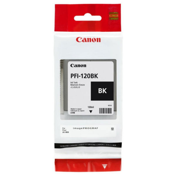 Canon PFI120BK Black Standard Capacity Ink Cartridge 130ml - 2885C001AA - UK BUSINESS SUPPLIES