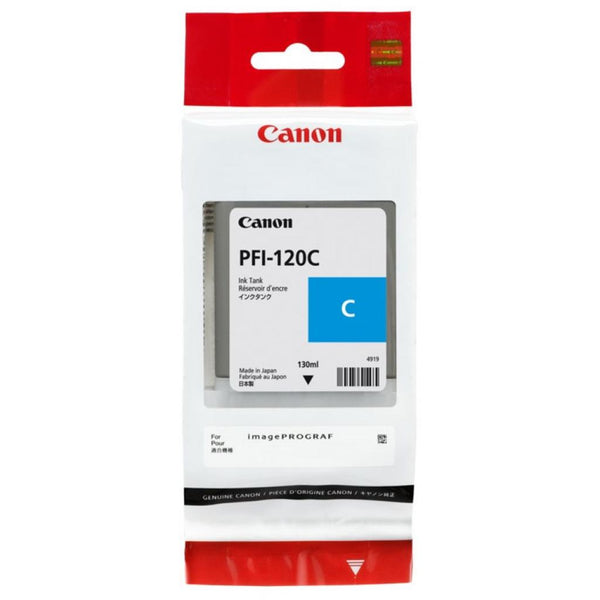 Canon PFI120C Cyan Standard Capacity Ink Cartridge 130ml - 2886C001AA - UK BUSINESS SUPPLIES