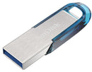 128GB Ultra Flair USB3 Blue Flash Drive - UK BUSINESS SUPPLIES