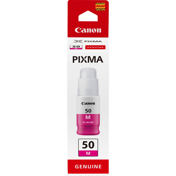 Canon GI-50M Magenta Standard Capacity Ink Bottle 70 ml - 3404C001 - UK BUSINESS SUPPLIES