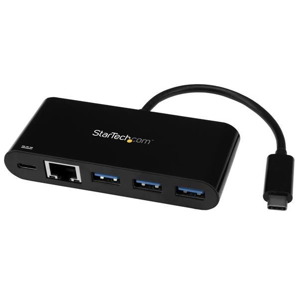 StarTech.com USBC to GbE Adapter and 3 Port USB Hub - UK BUSINESS SUPPLIES