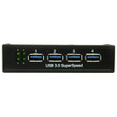 StarTech.com USB3 Front Panel 4 Port Hub 3.5in 5.25in - UK BUSINESS SUPPLIES