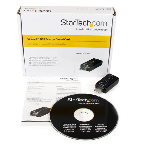 StarTech.com Virtual 7.1 USB Stereo Audio Adapter - UK BUSINESS SUPPLIES