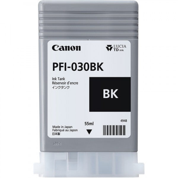 Canon PFI 030 Black Ink cartridge 55ml - 3489C001 - UK BUSINESS SUPPLIES