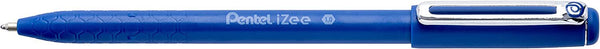 Pentel IZEE Ballpoint Pen Cap-Style 1.0mm Tip 0.5mm Line Blue (Pack 12) BX460-C - UK BUSINESS SUPPLIES