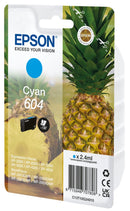 Epson Pineapple 604 Cyan Standard Capacity Ink Cartridge 2.4ml - C13T10G24010 - UK BUSINESS SUPPLIES