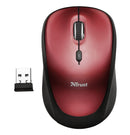 Trust Yvi 1600 DPI Wireless Optical Mouse Red - UK BUSINESS SUPPLIES