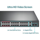 TP Link 24 Port 10 100Mbps Plus 2 PoE Ports Gigabit Unmanaged Switch - UK BUSINESS SUPPLIES