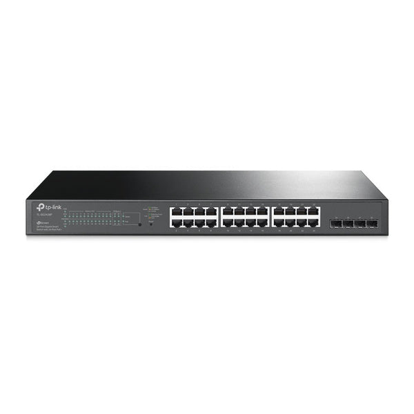 TP Link JetStream 28 Port Gigabit Smart Switch with 24 PoE Plus Ports - UK BUSINESS SUPPLIES