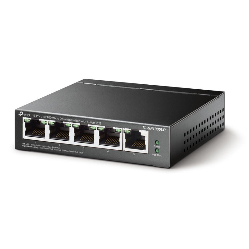 TP Link 5 Port 10 100Mbps Desktop Switch With 4 PoE Ports - UK BUSINESS SUPPLIES