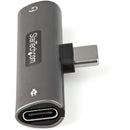 StarTech.com USB C Audio and Charge Adapter with 3.5mm TRRS Jack and 60W USB C Power Delivery - UK BUSINESS SUPPLIES