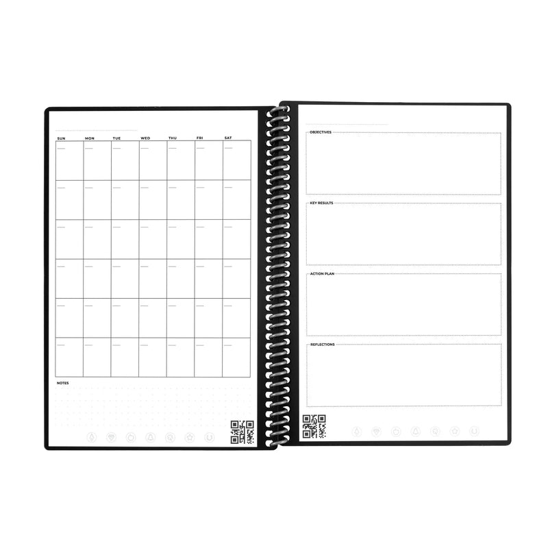 Rocketbook Fusion Executive A5 Reusable Smart Notebook 42 Multi-Format Style Pages Black 505468 - UK BUSINESS SUPPLIES