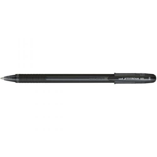 uni-ball Jetstream 101 Capped 1.0 SX-101-10 Black (Pack 12) 120972000 - UK BUSINESS SUPPLIES