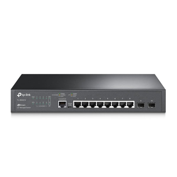 TP-Link JetStream 8-Port Gigabit L2 Managed 2 SFP Network Switch - UK BUSINESS SUPPLIES