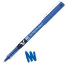 Pilot V5 Hi-Tecpoint Liquid Ink Rollerball Pen 0.5mm Tip 0.3mm Line Blue (Pack 12) - 100101203 - UK BUSINESS SUPPLIES