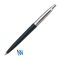 Parker Jotter Ballpoint Pen Black/Chrome Barrel Blue Ink - 1953207 - UK BUSINESS SUPPLIES