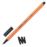 STABILO point 88 Fineliner Pen 0.4mm Line Black (Pack 10) - 88/46 - UK BUSINESS SUPPLIES