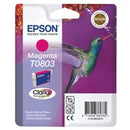 Epson T0803 Hummingbird Magenta Standard Capacity Ink Cartridge 7ml - C13T08034011 - UK BUSINESS SUPPLIES