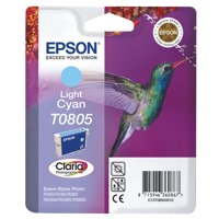 Epson T0805 Hummingbird Light Cyan Standard Capacity Ink Cartridge 7ml - C13T08054011 - UK BUSINESS SUPPLIES