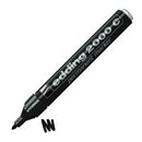 edding 2000C Permanent Marker Bullet Tip 1.5-3mm Line Black (Pack 10) - 4-2000C001 - UK BUSINESS SUPPLIES