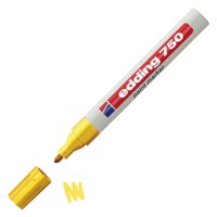 edding 750 Paint Marker Bullet Tip 2-4mm Line Yellow (Pack 10) - 4-750005 - UK BUSINESS SUPPLIES