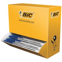 Bic Cristal Ballpoint Pen 1.0mm Tip 0.32mm Line Blue (Pack 100) - 942910 - UK BUSINESS SUPPLIES