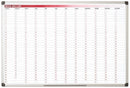 Bi-Office 365-Day Annual Magnetic Whiteboard Planner Aluminium Frame 900x600mm - GA0360170 - UK BUSINESS SUPPLIES