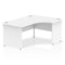 Impulse 1600mm Right Crescent Desk White Top Panel End Leg I000410 - UK BUSINESS SUPPLIES