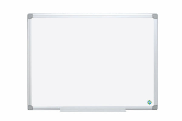 Bi-Office Earth-It Non Magnetic Melamine Whiteboard Aluminium Frame 900x600mm - MA0300790 - UK BUSINESS SUPPLIES