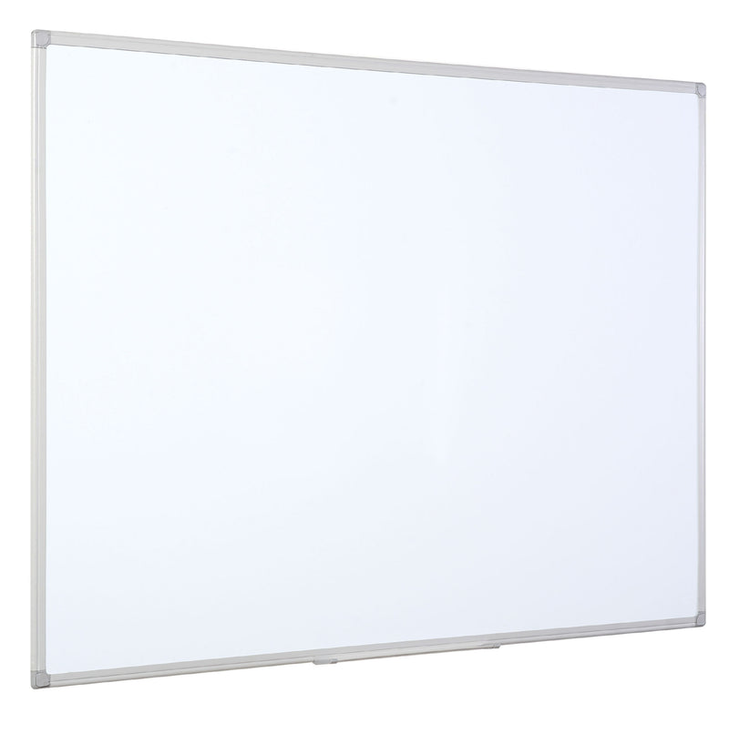 Bi-Office Maya Non Magnetic Melamine Whiteboard Grey Plastic Frame 600x450mm - MB0412186 - UK BUSINESS SUPPLIES