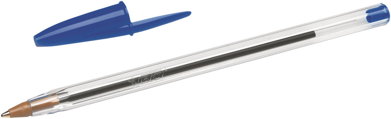 Bic Cristal Ballpoint Pen 1.0mm Tip 0.32mm Line Blue (Pack 50