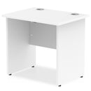 Impulse 800 x 600mm Straight Desk White Top Panel End Leg MI002896 - UK BUSINESS SUPPLIES