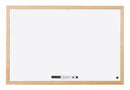 Bi-Office Non Magnetic Melamine Whiteboard Pine Wood Frame 400x300mm - MP01001010 - UK BUSINESS SUPPLIES